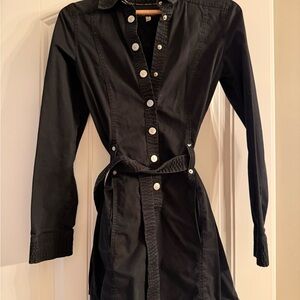 Armani Jeans Black Button-Up Dress